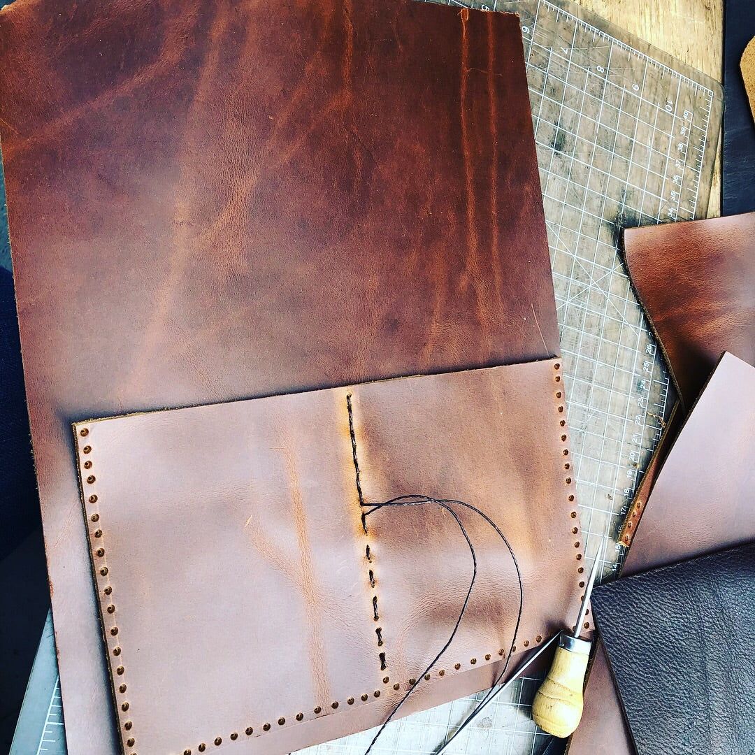 Leather Padfolio, Leather Sketchbook Holder and Pencil Case – Luscious  Leather NYC