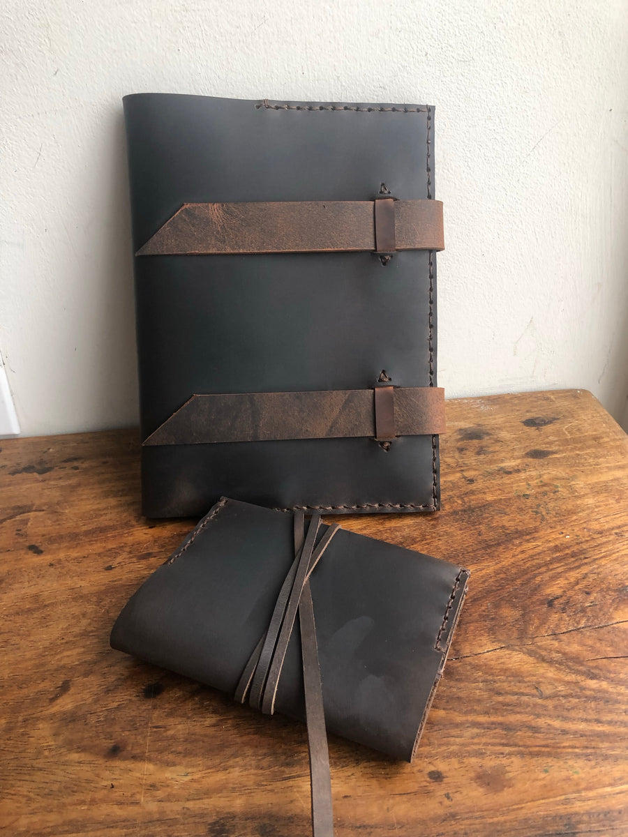 Leather Sketchbook / Refillable Notebook / Drawing Journal / Made in N –  Luscious Leather NYC