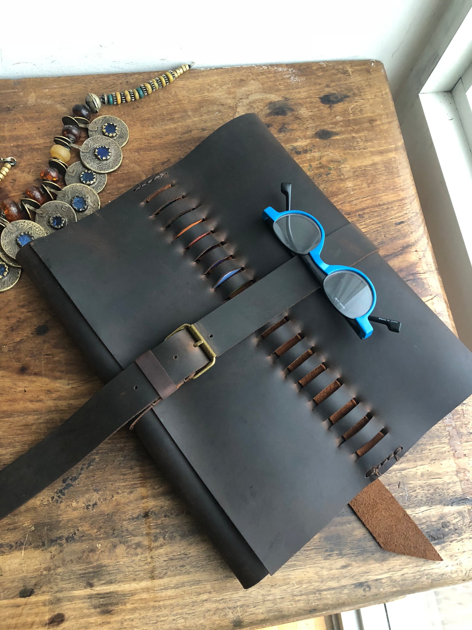 Leather Padfolio, Leather Sketchbook Holder and Pencil Case – Luscious  Leather NYC
