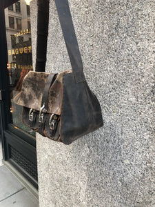 Vintage Messenger Travel bag / Crossbody Travel tote / Handmade Leather Old school Satchel