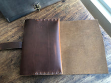 Journal gift, Leather notebook, Travel diary, Custom made in NYC by hand