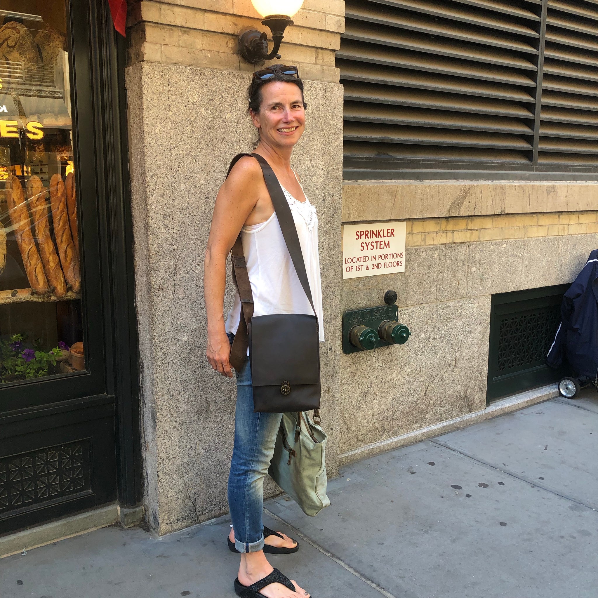 Leather iPad Bag / Small Crossbody Messenger / – Luscious Leather NYC