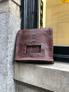 Grand Clutch / Large Foldover Clutch / Oversized Leather Clutch Bag / Made in New York