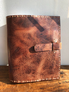 NY leather notebook, Handmade leather journal, Composition book cover - made in NYC