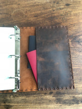 Pocket mini binder, Half page 3 ring notebook, Custom binder journal
