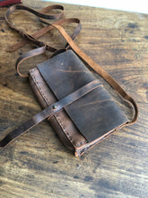 iPhone crossbody bag, Leather mini iPhone purse, Handmade leather cross body phone bag