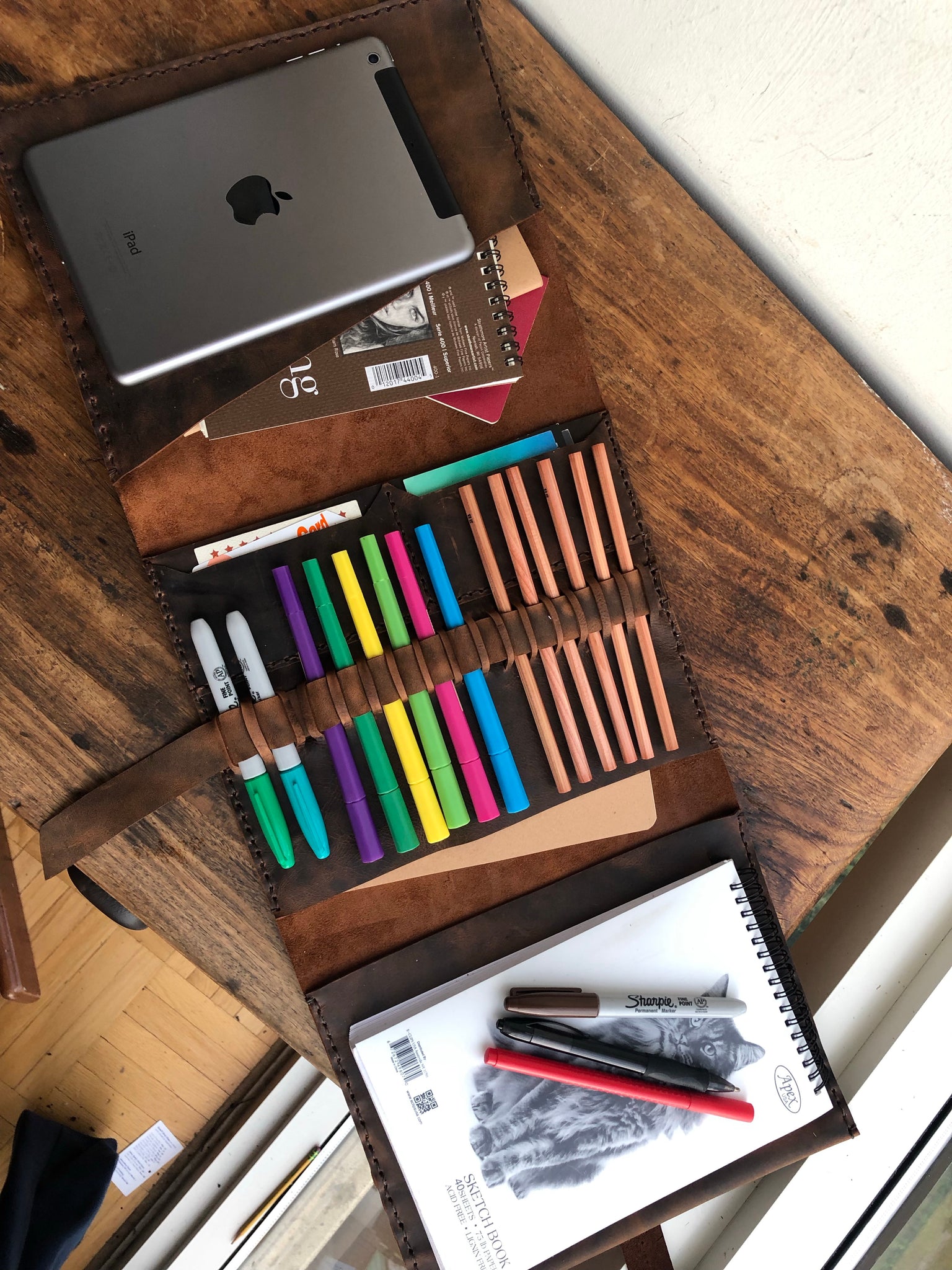 Sketchbook & Pencil Holder – Made Sewing Studio