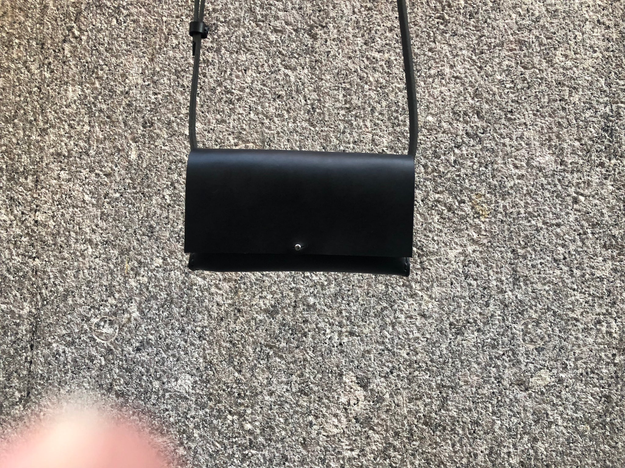 Black shoulder bag / Mini crossbody purse / Small black leather bag –  Luscious Leather NYC