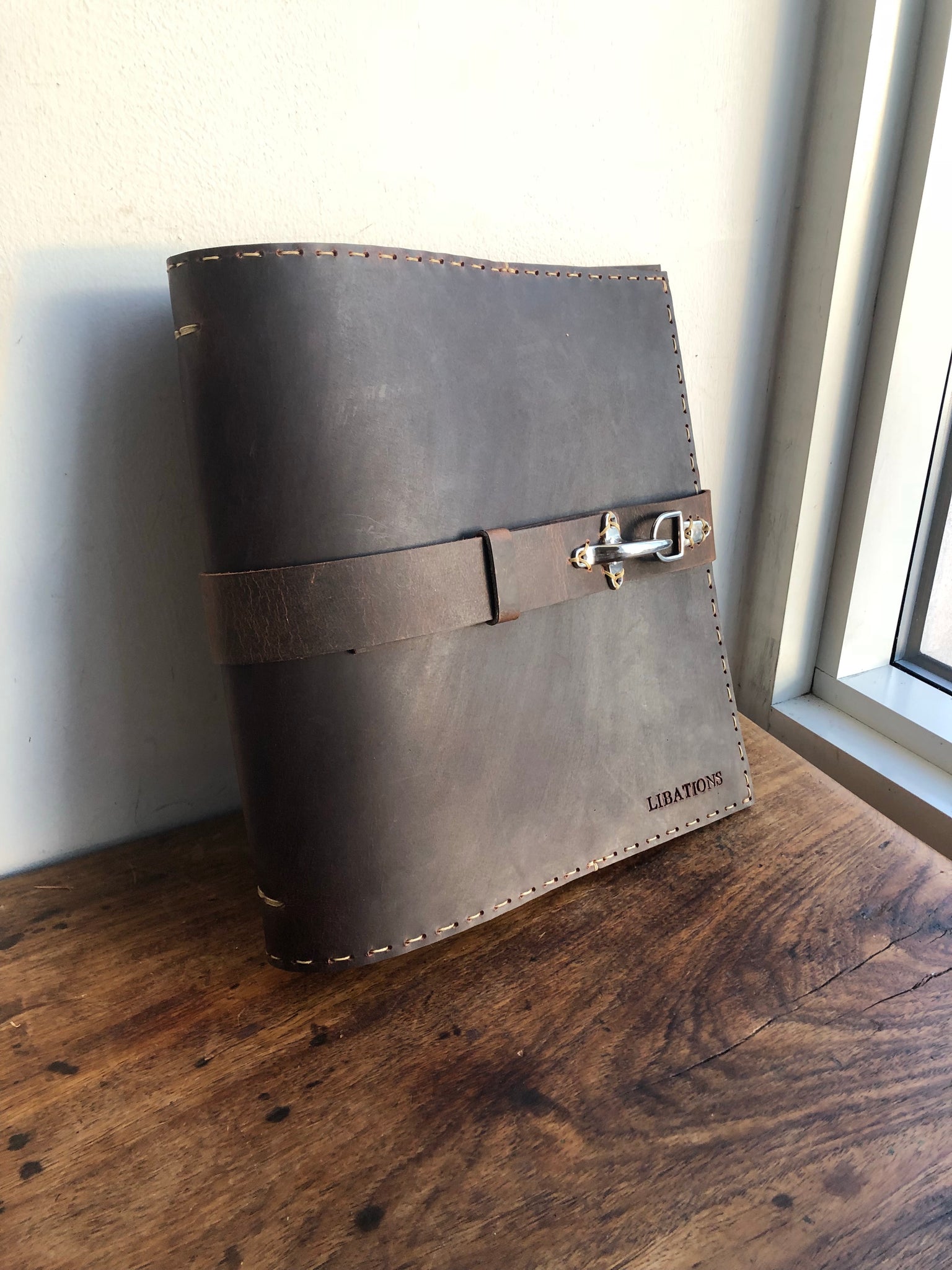 3 ring binder organizer, Office work pocket notebook, Leather 3 ring p –  Luscious Leather NYC