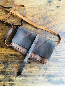 iPhone crossbody bag, Leather mini iPhone purse, Handmade leather cross body phone bag