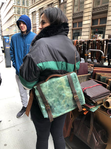 Jade Satchel / Leather Laptop Bag / Computer Work Bag