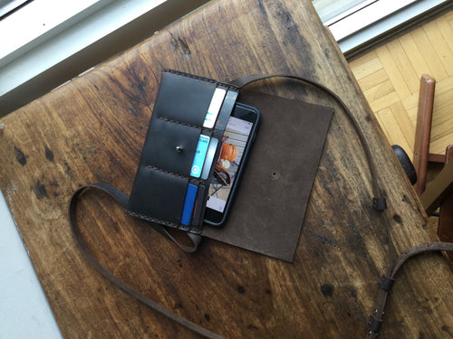 iPhone Xs Wallet / Leather iPhone Bag / Mini Crossbody Phone Case