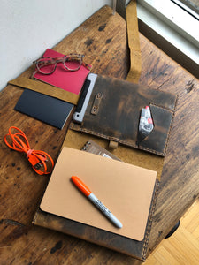 Mini Folio / A5 iPad Mini Padfolio / A5 Notepad Holder / Travel iPad Case