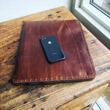 Leather portfolio / Zippered portfolio / Leather Notepad holder